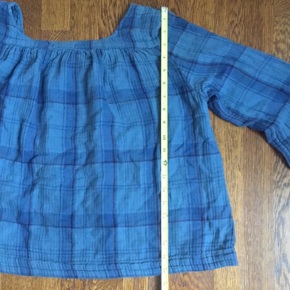 Free People X CP Shades Plaid Double Cloth Top USA - Picture 8 of 11